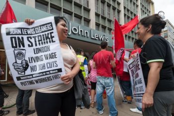 | IWGB workers protesting at John Lewis in August 2012 | MR Online