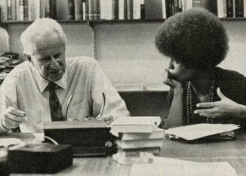 | Marcuse and Davis USCD 1968 Nature too awaits the revolution Herbert Marcuse To be vegan is part of a revolutionary perspective Angela Davis | MR Online