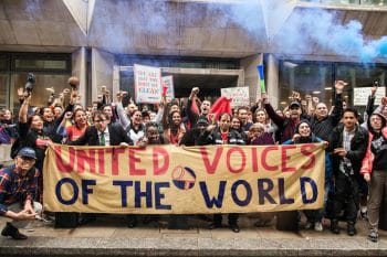 | UVW protest at the Ministry of Justice in January 2019 | MR Online