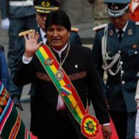 Evo Morales marks 13 years as Bolivia's president as he plans to ... Independent.ie Bolivia's President Evo Morales waves as he arrives at Congress (Juan Karita:AP)
