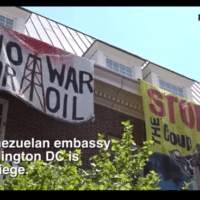 Activists defy right-wing siege at Venezuelan embassy in Washington DC