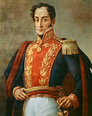 | Simon Bolivar El Libertador Early 19th century South American who along with Jose de San Martin lead Latin America in the war of independence from The Spanish Empire Bolivar is the symbol of Hugo Chavezs Bolivarian Revolution of the 21st century Photo Wikipedia | MR Online