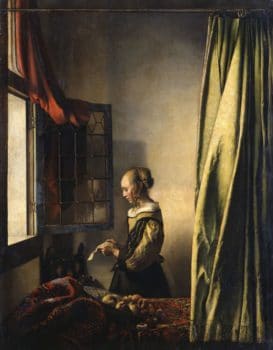 | Johannes Vermeer Girl Reading a Letter by an Open Window ca 1659 Courtesy of the Staatliche Kunstsammlungen Dresden | MR Online