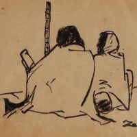 Zainul Abedin, Famine Sketches, 1943.