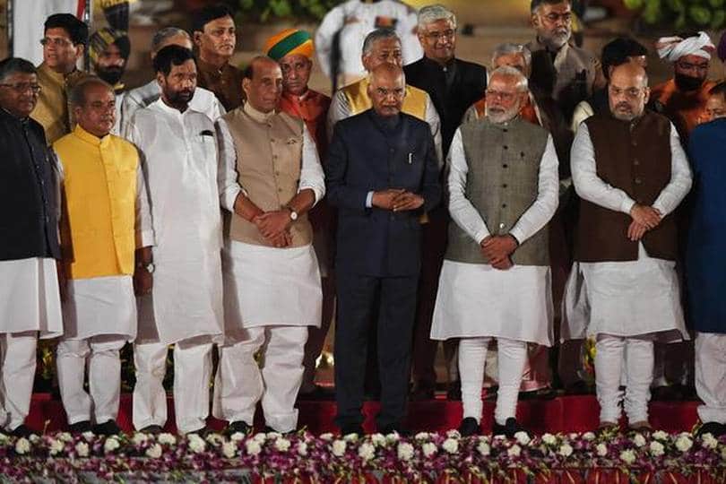 | Prime Minister Narendra Modi who won a landslide victory in the 2019 general election after the swearing in ceremony on May 30 With him are President Ram | MR Online