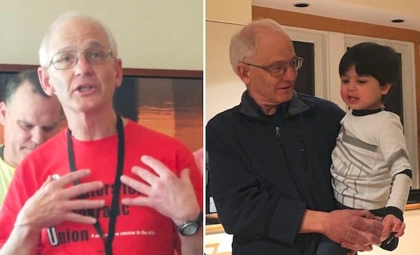 | Two aspects of Dan Clawson As an organizer and teacher and as the grandparent of Danny Left photo Paul Mange Johansen right Laura Clawson | MR Online