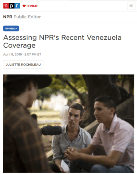 | In answer to the question How can reporting of current news also take account of decades of historical context surrounding US intervention in Latin America NPR public editor Juliette Rocheleau 4919 concludes It depends | MR Online