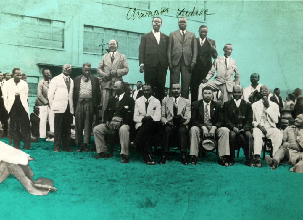 | AWG Champion and Clements Kadalie with members of the ICU in 1934 | MR Online