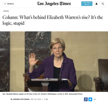 | LA Times on Warren | MR Online