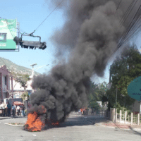 Hundreds of photos of burning barricades in the streets have been circulating on WhatsApp