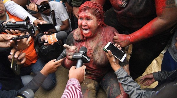 | Bolivian Mayor Patricia Arce Covered in Paint Dragged Through the Streets by Right Wing Fascists | MR Online