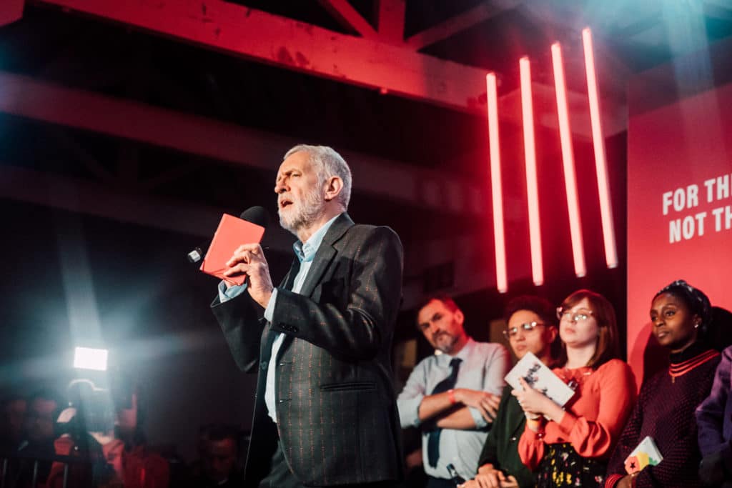 | Jeremy Corbyn at a rally in Birmingham England on December 5 2019 | MR Online