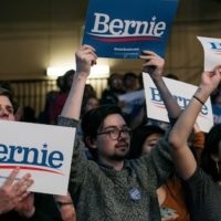 Supporters of Sen. Bernie Sanders (I-Vt.), a 2020 Democratic presidential candidate, look on at a rally at the University of Minnesota's Williams Arena on November 3, 2019 in Minneapolis, Minnesota. (Photo: Scott Heins/Getty Images)