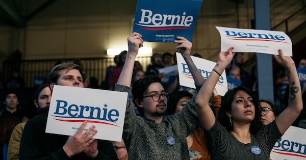 | Supporters of Sen Bernie Sanders I Vt a 2020 Democratic presidential candidate look on at a rally at the University of Minnesotas Williams Arena on November 3 2019 in Minneapolis Minnesota Photo Scott HeinsGetty Images | MR Online