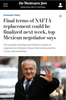 | The Washington Post 112119 tells readers that NAFTA was meant to expand tradebut it also proved disruptive in terms ofrelocating businesses and jobs | MR Online