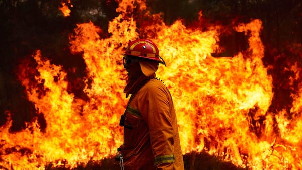 | A firefighting crew works to control a blaze in Sydney Australia in November BRETT HEMMINGSGETTY IMAGES | MR Online