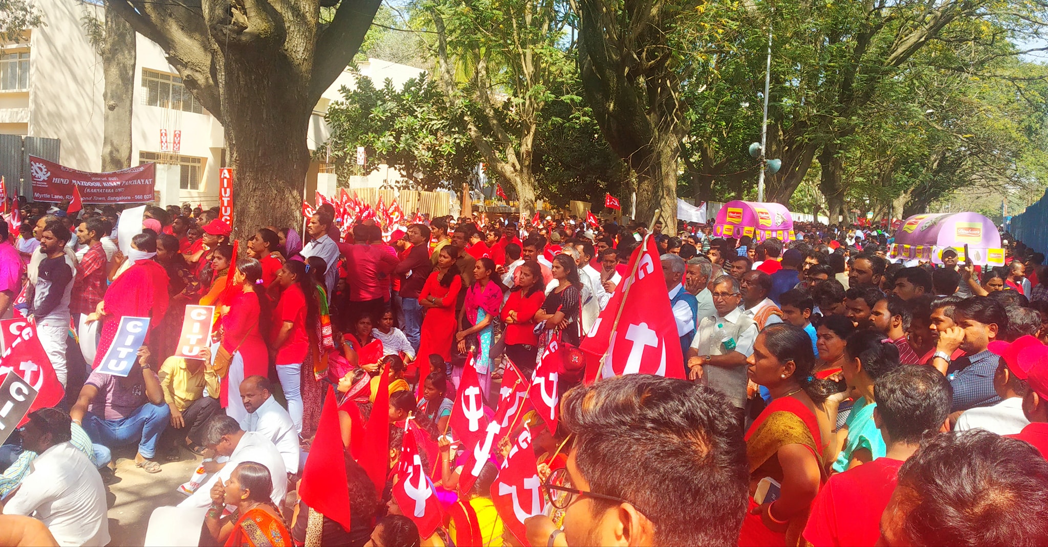 | Bengaluru saw a massive show of force as a cross section of workers participated in the strike | MR Online