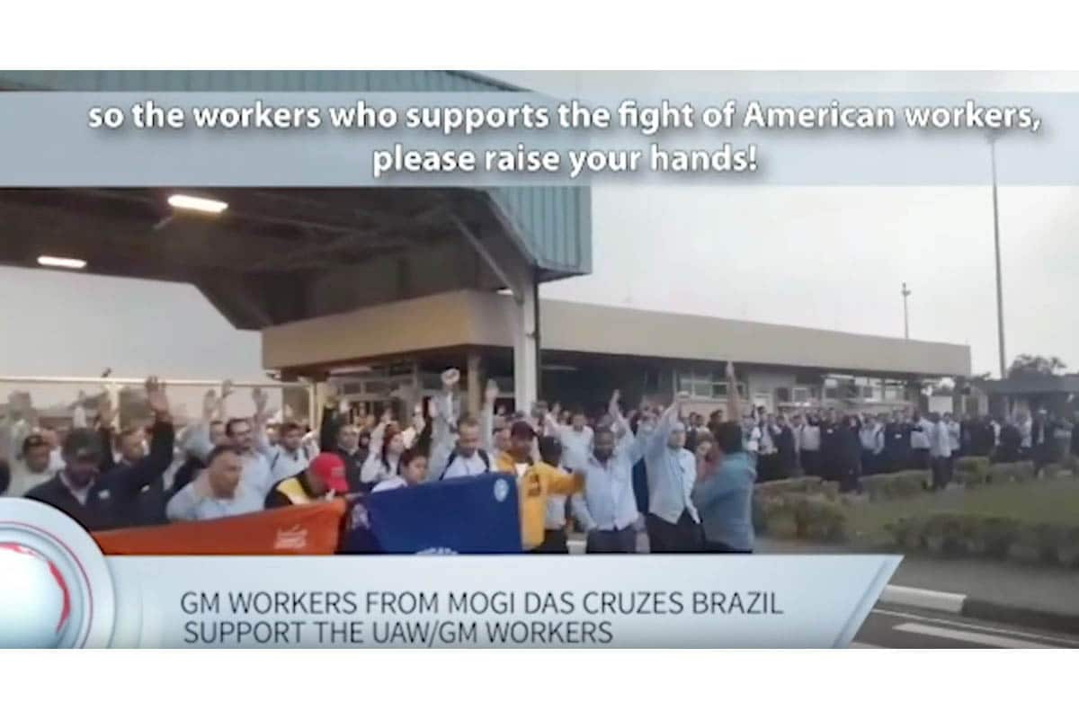 | GM workers in Brazil in support of the strike | MR Online