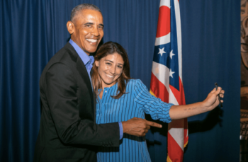 | Acronym CEO Tara McGowan with Barack Obama her former boss | MR Online
