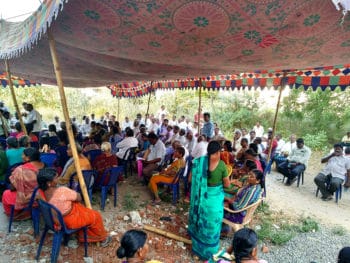 | People waiting for their turn to receive medicines at CPIM run camp in Wyra Khammam District Telangana Tricontinental Institute for Social Research | MR Online