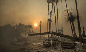 | Smoke rises behind a destroyed apartment complex after the Thomas fire ripped through Ventura Californiathe worst in the states history | MR Online