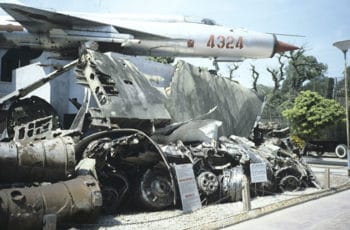 | A MiG 21 on display alongside the remains of B 52 bombers at the Vietnam Military History Museum in central Hanoi | MR Online