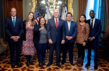| Lucia Pineda and Miguel Mora met with US Vice President Mike Pence where he assured them he would not leave the Nicaraguan people alone | MR Online