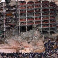the Alfred P. Murrah Federal Building bombing. April 19, 1995. Image NBC News.