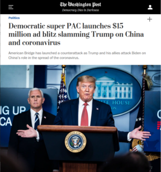 | The Washington Post 41920 features rival political operatives arguing about which candidate bent the knee to China | MR Online