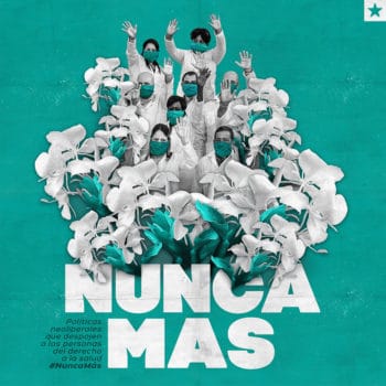 | Nunca más | Never Again Havana Cuba Kalia Venereo Dominio Cuba Neoliberal policies that deprive people of the right to health NeverAgain This piece represents the Cuban doctors who set out to overcome the pandemic through solidarity It was created for the organisation Dominio Cuba in support of the convocation of French organisations and celebrities for a global social media campaign to promote a future without neoliberal policies which deprive people of the right to health | MR Online