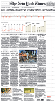 | The New York Times 5920 featured a chart of job losses that stretched all the way down the front page | MR Online