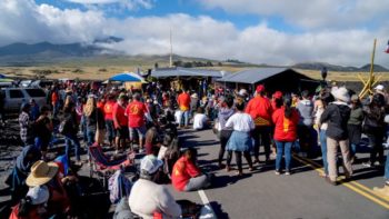 | Protesters blocked Maunakea Access Road in August 2019 Image credit Steve BruckmannShutterstock | MR Online