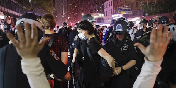 | Police in Manhattan on Wednesday arrested protesters who demanded racial justice and an end to police impunity following the killing of George Floyd Photo Seth WenigAP | MR Online