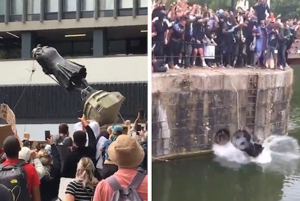 | BLM Protesters in UK Tear Down Statue of Slave Trader Edward Colston | MR Online