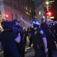 | A police officer shouts at Associated Press videojournalist on June 2 2020 in New York Photo Wong Maye EAP | MR Online