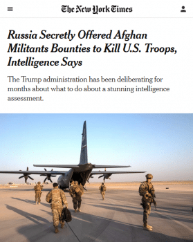 | The New York Times 62620 front paged what intelligence sayswhile offering very little explanation of why they say they believe it or why we should believe them | MR Online