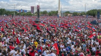 | The 40th anniversary celebration of the Sandinista Revolution in Managuas Plaza La Fe in July 2019 Photo credit Ben Norton The Grayzone | MR Online