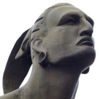 Bust from the statue of Taino Chief Hatuey in Baracoa, Cuba