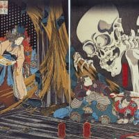 Utagawa Kuniyoshi (Japan), Takiyasha the Witch and the Skeleton Spectre, 1849.