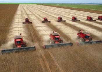 | Combine harvesters crop soybeans in Campo Novo do Parecis Brazil YASUYOSHI CHIBAAFPGetty Images | MR Online