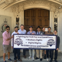 ADCU Members outside the Supreme Court on July 20, 2020