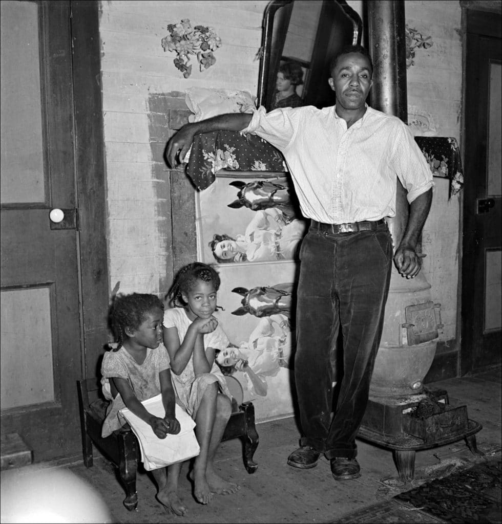 | Coal miner and two of his seven children He has worked in the mines for about 20 years Chaplin West Virginia 1938 Photo by Marion Post WolcottFarm Security Administration Office of War Information Photograph Collection Library of Congress | MR Online