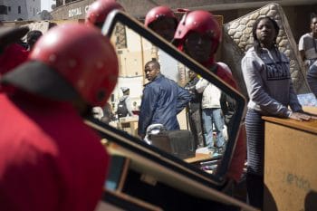 | Eviction of 1500 residents carried out by the Red Ants a private security company whose name comes from the red outfits they wear during these removals in Hillbrow Johannesburg 12 August 2015 Photo Cornell Tukiri Anadolu Agency Getty Images | MR Online