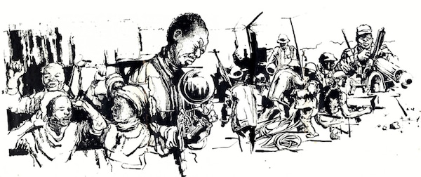 | Thami Mnyele South Africa untitled pen and ink Gaborone Botswana 1984 | MR Online