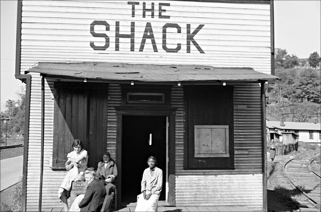 | Untitled The Shack a onetime church milk is dispensed here Relief clients wait for hours Scotts Run West Virginia 1935 Photo by Ben ShahnFarm Security Administration Office of War Information Photograph Collection Library of Congress | MR Online