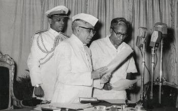 | EMS Namboodiripad right taking oath as the first Chief Minister of Kerala Thiruvananthapuram 5 April 1957 Rajan Poduval The Hindu Archives | MR Online