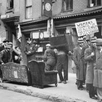 A 1933 protest against an eviction in the East Village