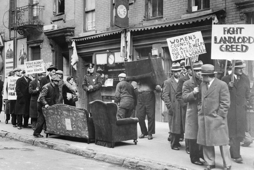 | A 1933 protest against an eviction in the East Village | MR Online