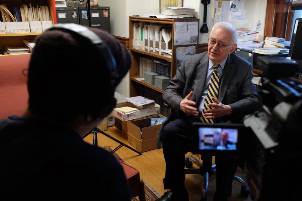 | Immanuel Wallerstein during an interview in his office at Yale University April 20 2015 | MR Online