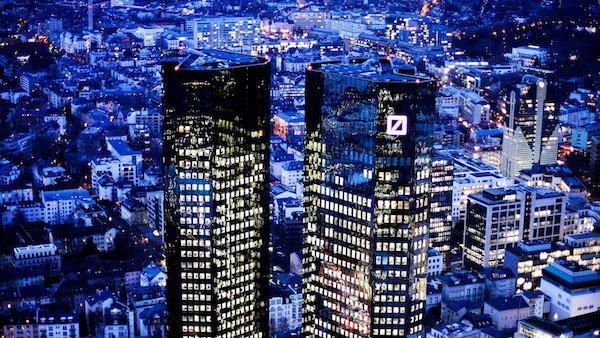 | The towers of the Deutsche Bank in Frankfurt Germany Michael Probst | AP | MR Online